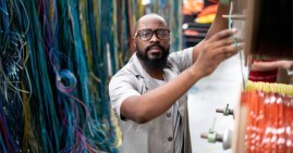 African American man employed