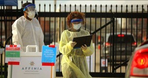 COVID-19 testing site in St. Louis