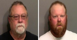 Gregory and Travis McMichael, white men who shot Ahmaud Arbery