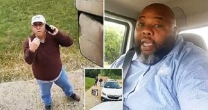 Travis Miller, truck driver from Oklahoma City who was blocked in