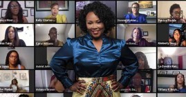 Attorney Letonya Moore hosting the Order in the Court Forum with 100 Black women lawyers