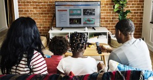 Black family watching Sumwholesum Media