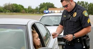Black woman pulled over by police
