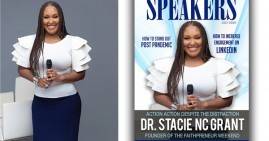 Dr. Stacie NC Grant on the cover of the Speakers Magazine