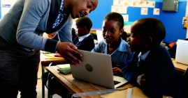 Educator teaching Black history