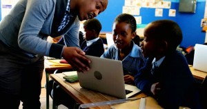 Educator teaching Black history