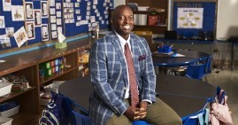 Eric Hale, recipient of the Texas Teacher of the Year award