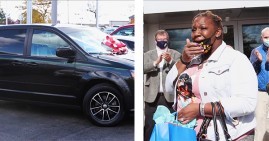 Lashelle Roberson, mother gifted van by car dealership