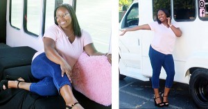 Markecia Dudley, founder of the Traveling Nair Bar