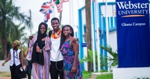 Students at Webster University in Ghana