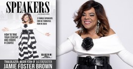 Jamie Foster Brown, cover of Speakers Magazine