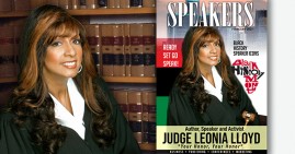 Judge Leonia Lloyd on the cover of Speakers Magazine