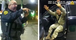 Black army lieutenant pepper sprayed by police