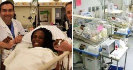 Halima Cisse, Black mother gives birth to 9 babies