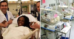 Halima Cisse, Black mother gives birth to 9 babies