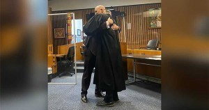 Judge Bruce Marrow and Edward Martell