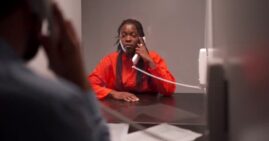 Prison consulation with woman