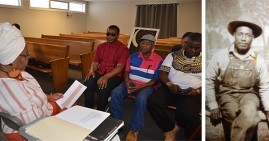 Dr. Antoinette Harrell and the family of Louis Allen