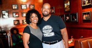 Gladys Knight with her son