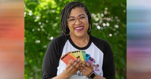 Chelsea Elliott, founder of the EQ Kids Crew card game