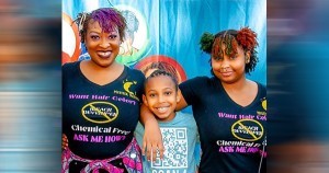 Electra Harris and her kids