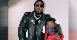 Young Jeezy with young cancer patient