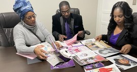 Dr. Antoinette Harrell with Richard Funeral Home owners