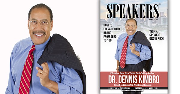 Dennis Kimbro on the cover of Speakers Magazine