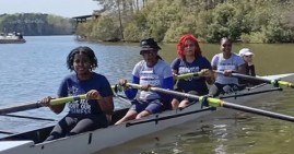 HBCU women rowing team