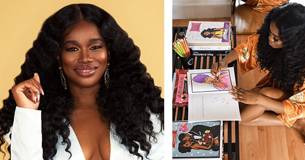 Dejha B., founder of a coloring book series for women
