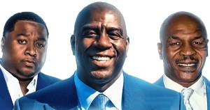 Marcus Barnery, Magic Johnson and Mike Tyson