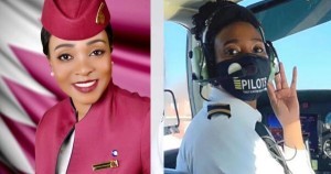Precious Sibalo, former waitress, flight attendant, and pilot