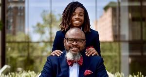 Kevon Chisholm and his son, Kamari