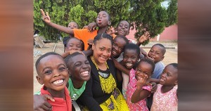 Carlena Evans in Uganda
