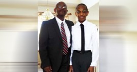 George D. Williams and his son