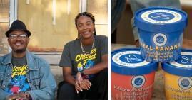 Lorenzo and Genesis Bencivenga, founders of Lorenzos Frozen Pudding