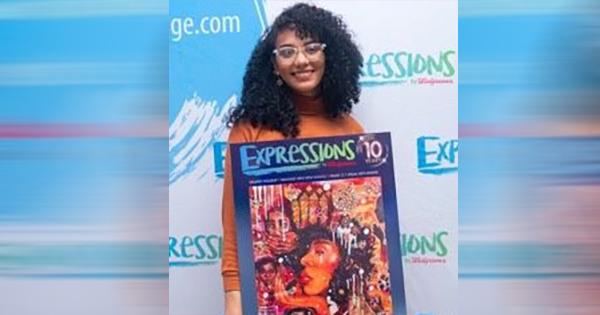 Black student winner of Walgreens Expressions Challenge