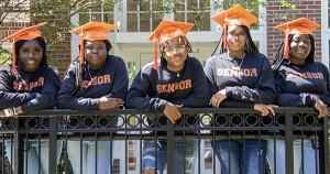 Young Black graduates from Icon Prep