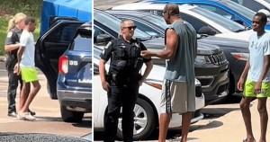 Tashawn Bernard, Black boy being arrested while taking out trash