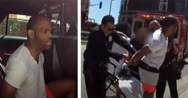 Slade Douglas being arrested by LAPD