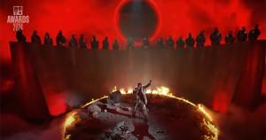 Will Smith performing at the BET Awards