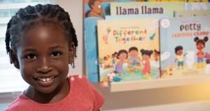 Black girl with Dahilia and Friends children's books