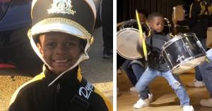 Jeremiah Travis, 5-year-old drummer who won a scholarship