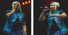 T-Boz of TLC performing at a concert