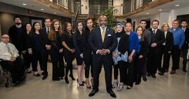 Attorney Zulu Ali with staff