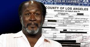 John Amos death certificate