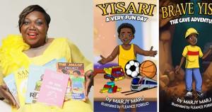 Marjy Marj with new Yisari children's book series