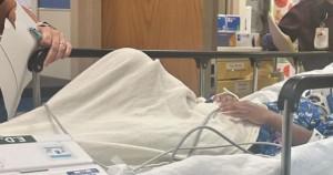 Black boy in hospital