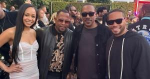 Eddie Murphy and Martin Lawrence with Son and Daughter