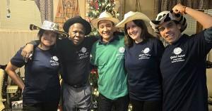 Zekeh Gbotokuma with Colombian guests